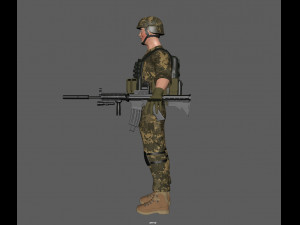 soldier 3D 모델