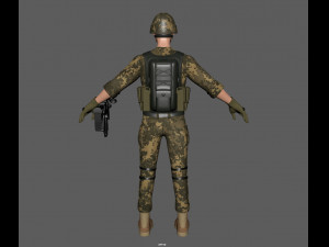 soldier 3D 모델