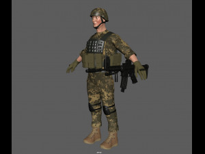 soldier 3D 모델