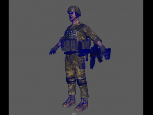 soldier 3D 모델