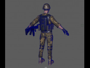 soldier 3D 모델