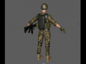 soldier 3D 모델