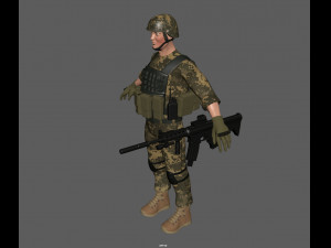 soldier 3D 모델