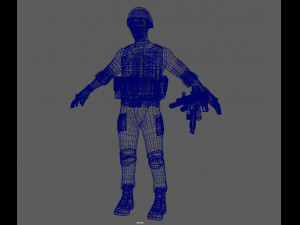 soldier 3D 모델