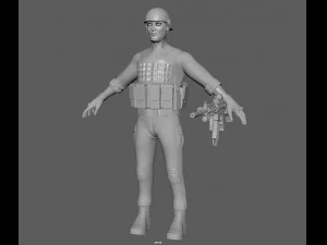 soldier 3D Model