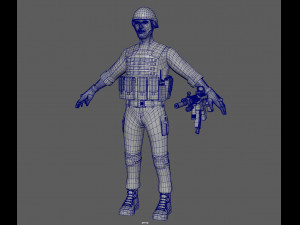 soldier 3D 모델