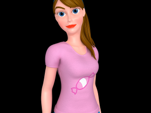 sports girl 3D 모델