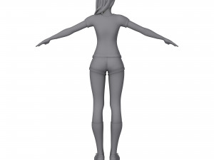 sports girl 3D 모델