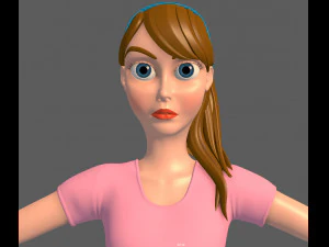 ragazza sportiva Modello 3D