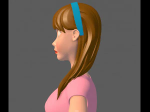 ragazza sportiva Modello 3D