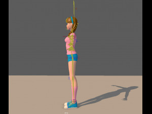 sports girl 3D 모델