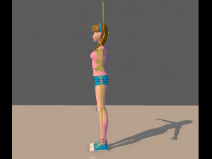 ragazza sportiva Modello 3D
