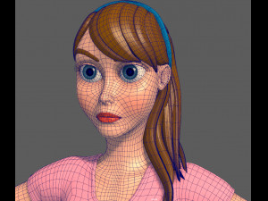 sports girl 3D 모델