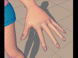 ragazza sportiva Modello 3D