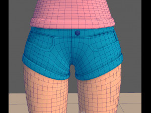 sports girl 3D 모델