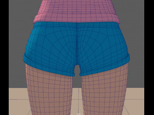 sports girl 3D 모델