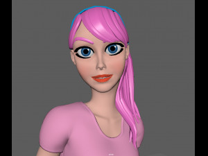 sports girl 3D 모델