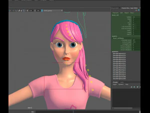 ragazza sportiva Modello 3D