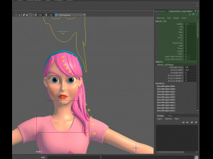 sports girl 3D 모델