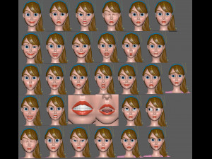 sports girl 3D 모델