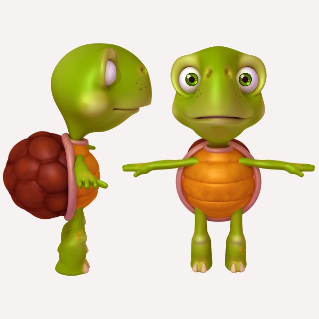 turtle 3D मॉडल .c4d .max .obj .3ds .fbx .stl .blend 