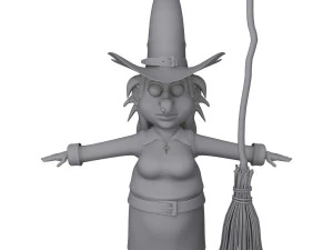 巫婆 3D 模型