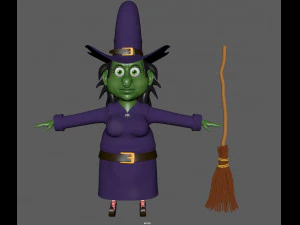 巫婆 3D 模型