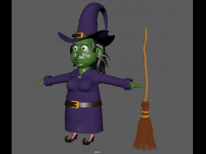 巫婆 3D 模型