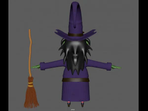巫婆 3D 模型