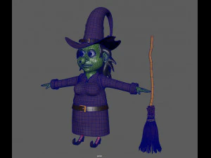 巫婆 3D 模型