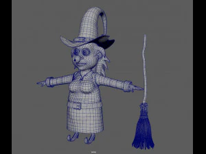 巫婆 3D 模型