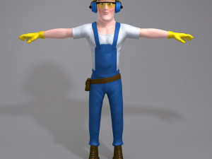 construction worker 3Dモデル