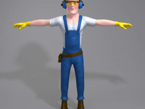 строитель 3D Модель