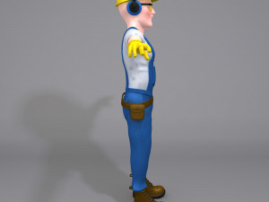 construction worker 3Dモデル