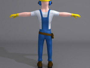 construction worker 3Dモデル