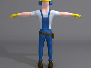 construction worker 3D Model