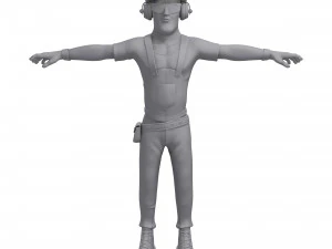 construction worker 3D Model