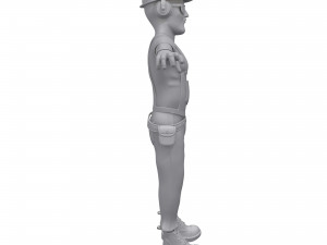 construction worker 3Dモデル