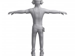 construction worker 3D Model