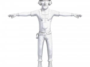 construction worker 3D Model