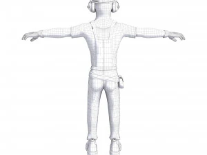 construction worker 3D Model