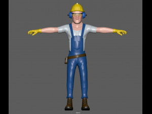 construction worker 3Dモデル