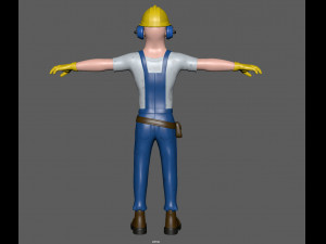 construction worker 3Dモデル