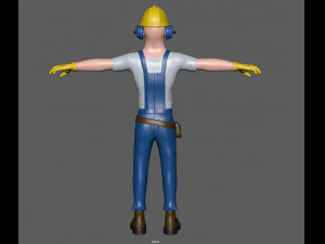 construction worker 3D Model