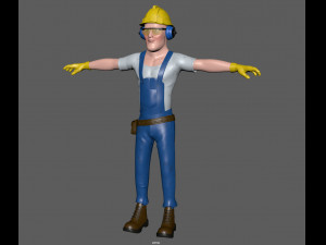 construction worker 3Dモデル