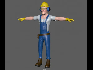 construction worker 3D Model