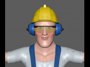 construction worker 3Dモデル