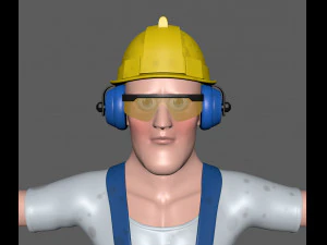 construction worker 3D Model