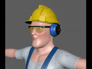 construction worker 3D Model