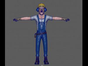 construction worker 3Dモデル